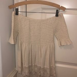 Smocked Off The Shoulder Top